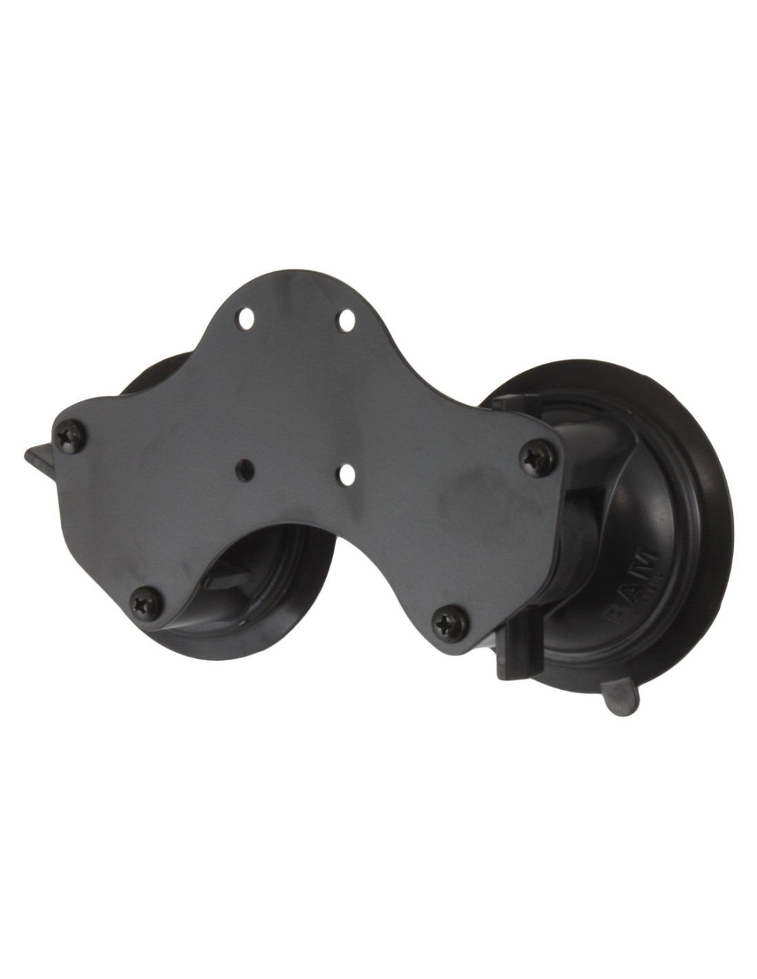 Double suction cup mounting