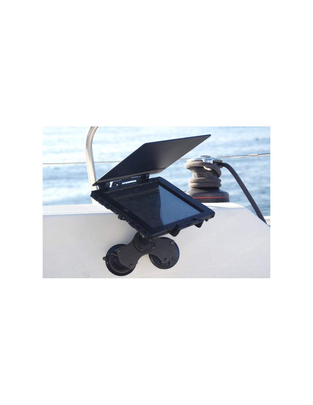Double suction cup mounting