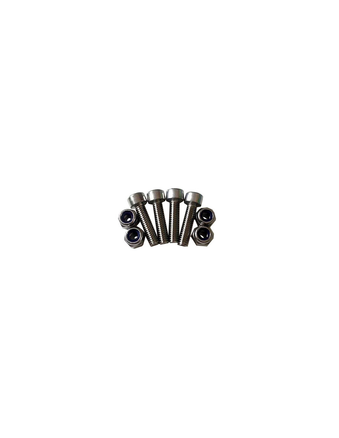 Pack of 4 stainless steel screws for RAM accessories.