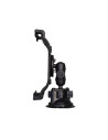 Clip mounted on arm and suction cup